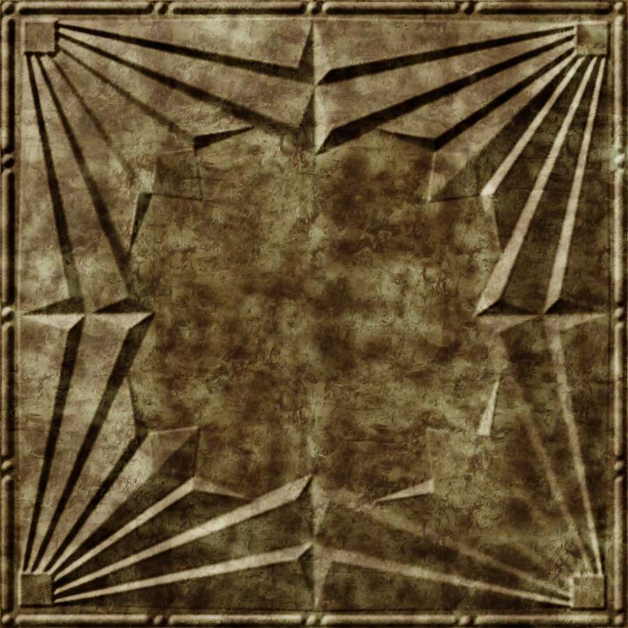 MirroFlex Ceiling Tiles Art Deco Bermuda Bronze