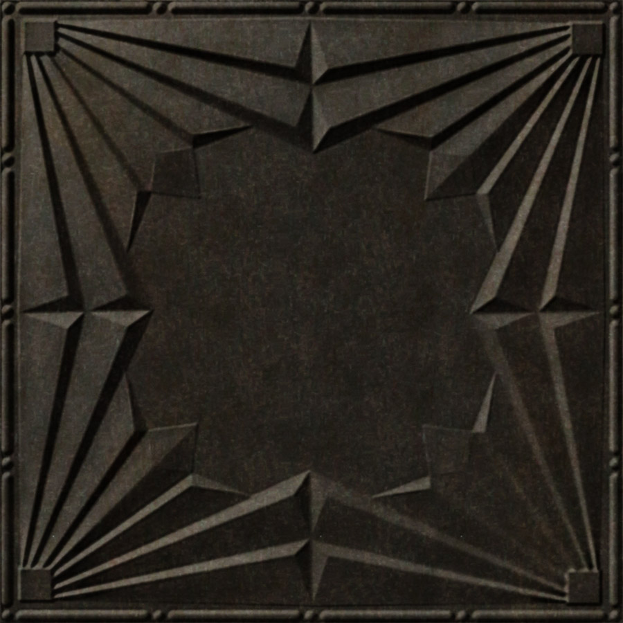 MirroFlex Ceiling Tiles Art Deco Smoked Pewter