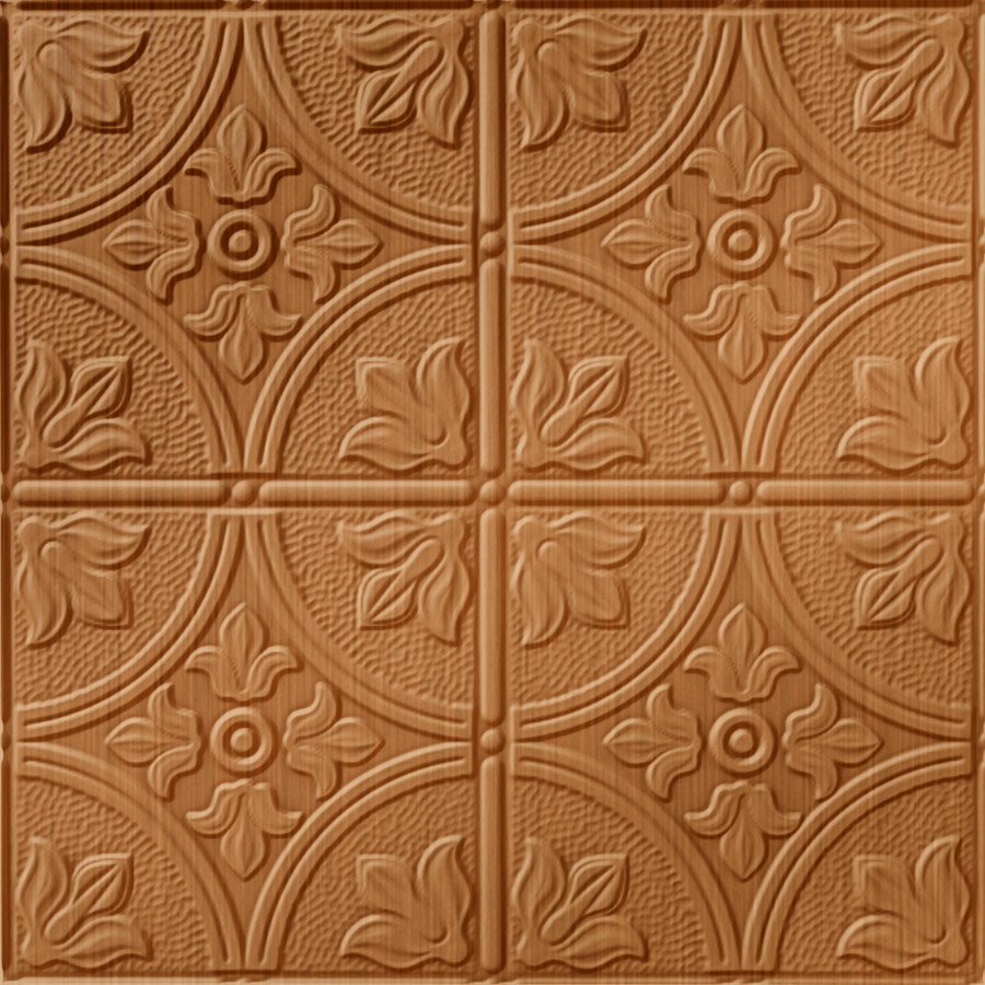 MirroFlex Ceiling Tiles Boston Brushed Copper