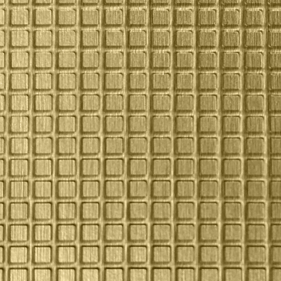 NuMetal High Pressure Laminate Sheet Brushed Brass Square