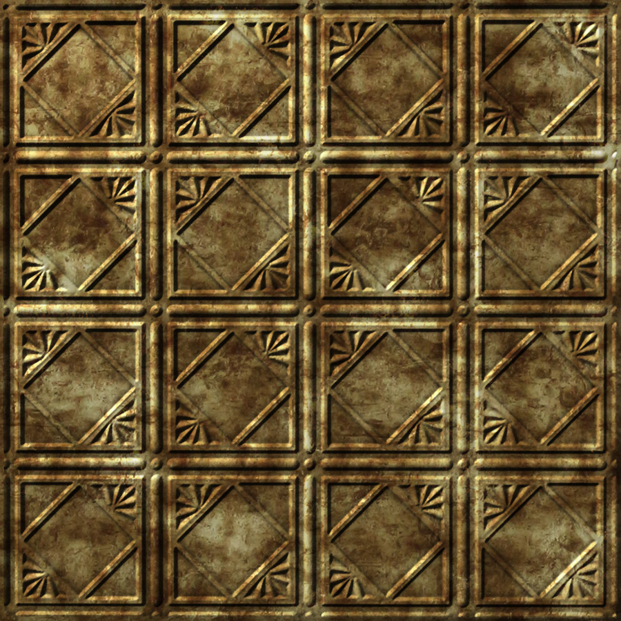 MirroFlex Ceiling Tiles Charleston Bermuda Bronze