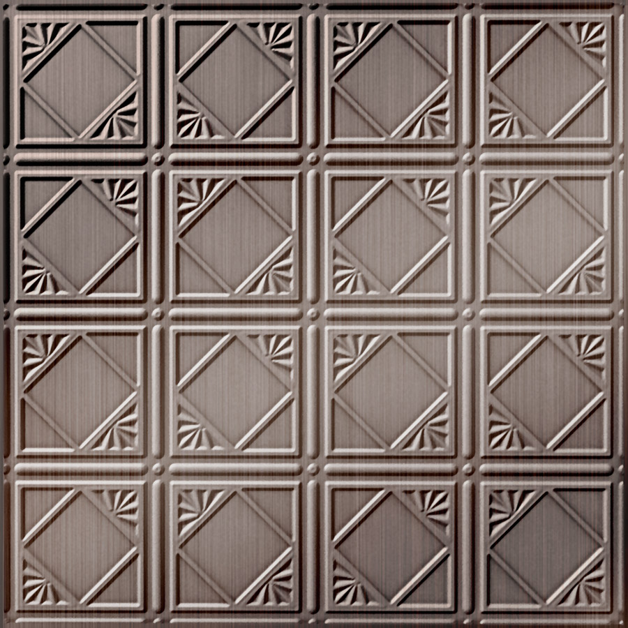 MirroFlex Ceiling Tiles Charleston Brushed Nickel