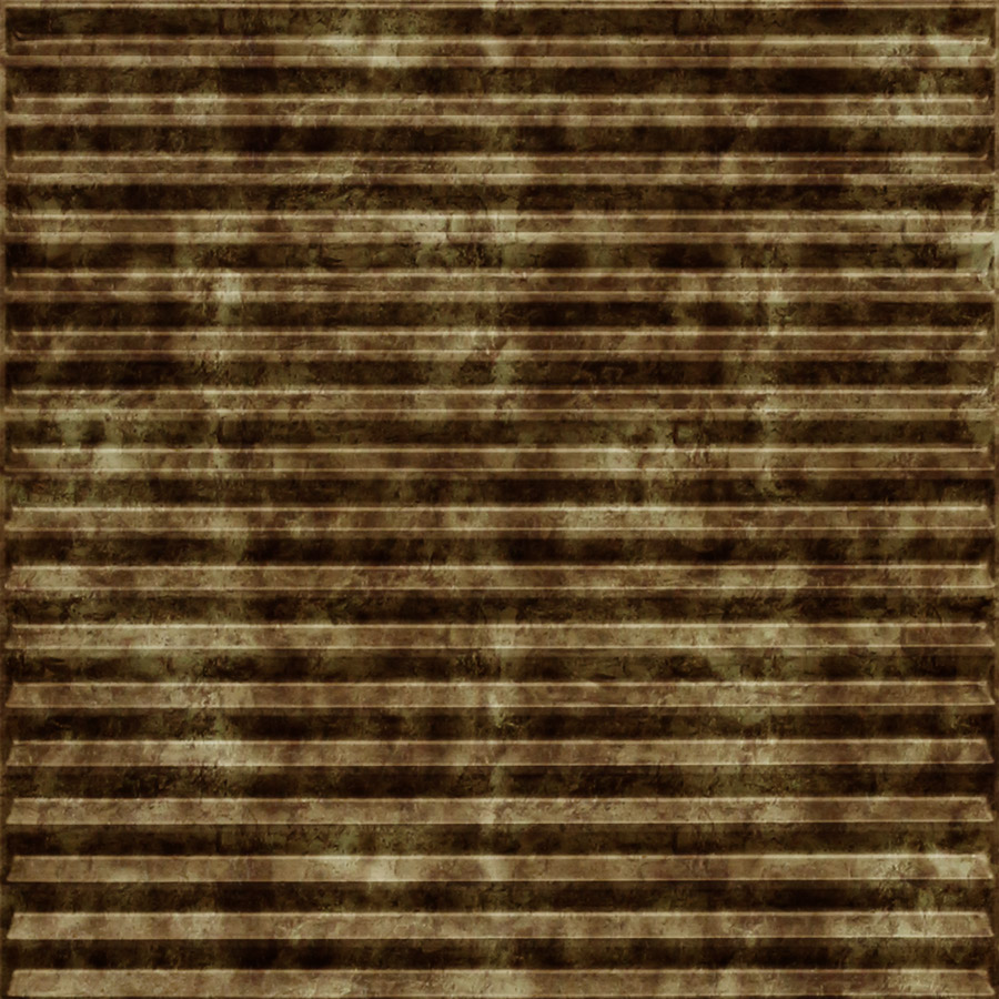MirroFlex Ceiling Tiles Corrugated Bermuda Bronze