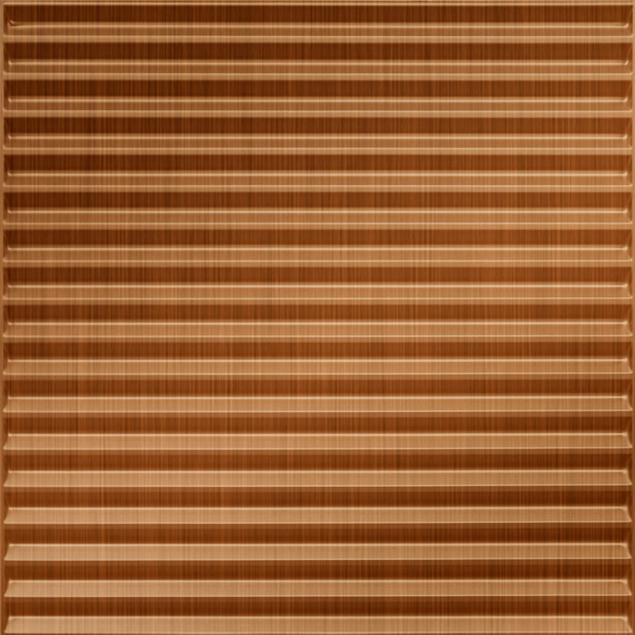 MirroFlex Ceiling Tiles Corrugated Brushed Copper