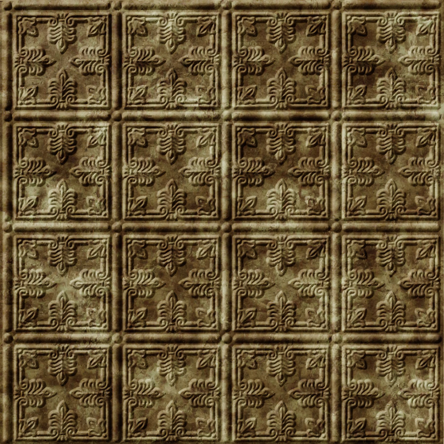 MirroFlex Ceiling Tiles Fleur Bermuda Bronze