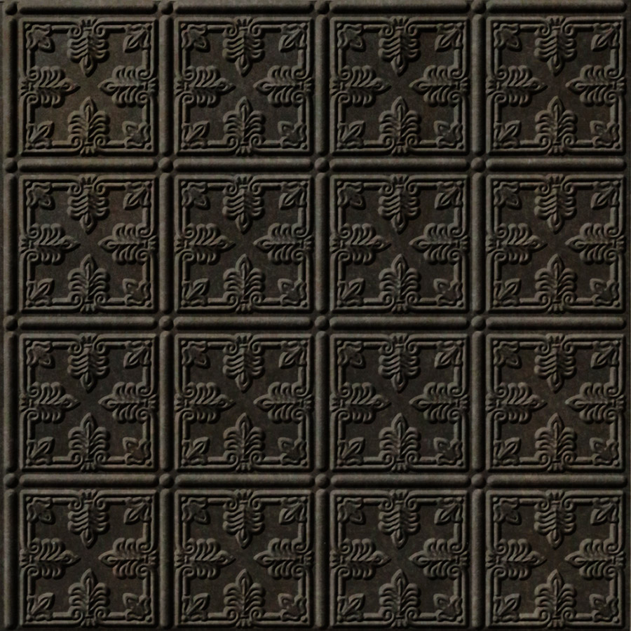 MirroFlex Ceiling Tiles Fleur Smoked Pewter