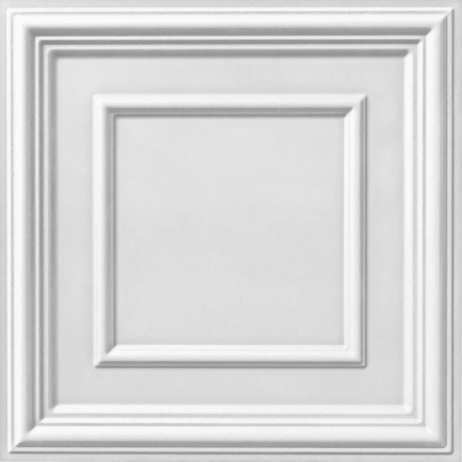 MirroFlex Ceiling Tiles Georgian Matte White