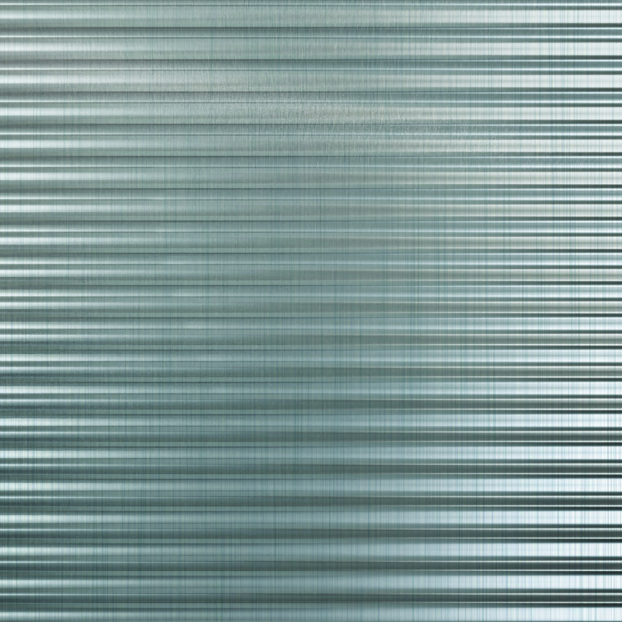 NuMetal High Pressure Laminate Sheet Horizontal Corrugated Brushed Aluminum