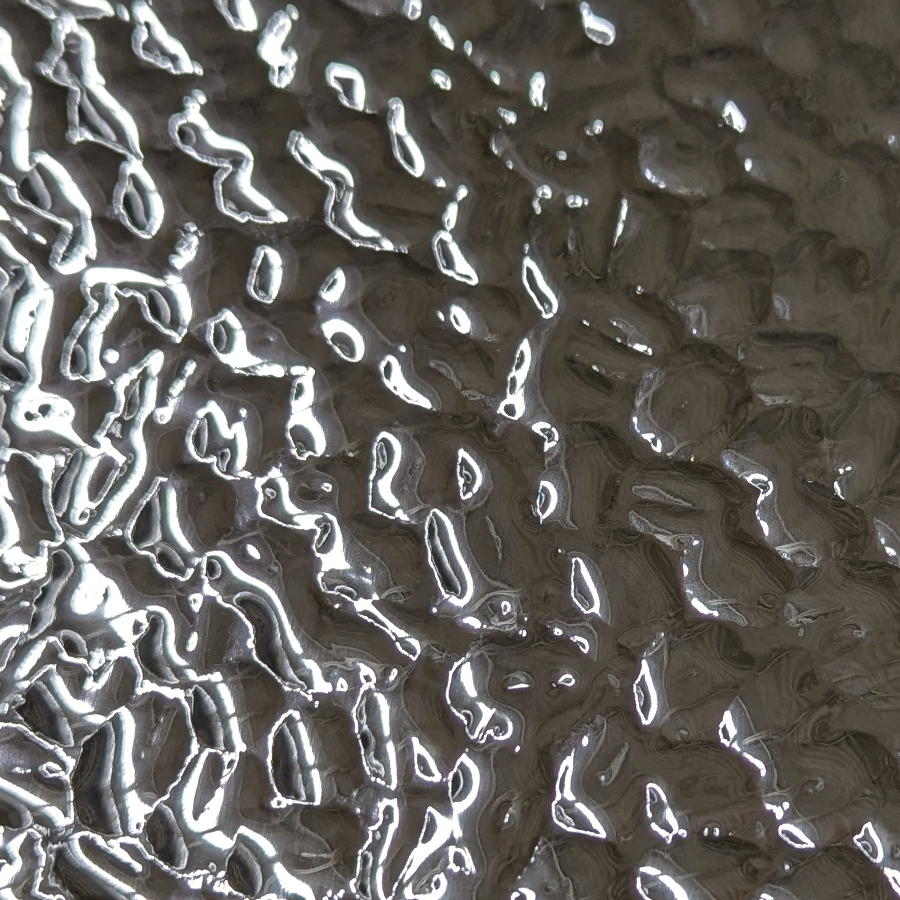 NuMetal High Pressure Laminate Sheet Polished Aluminum Ocean