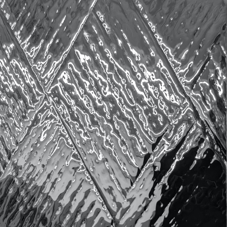 NuMetal High Pressure Laminate Sheet Polished Smoke Diamond