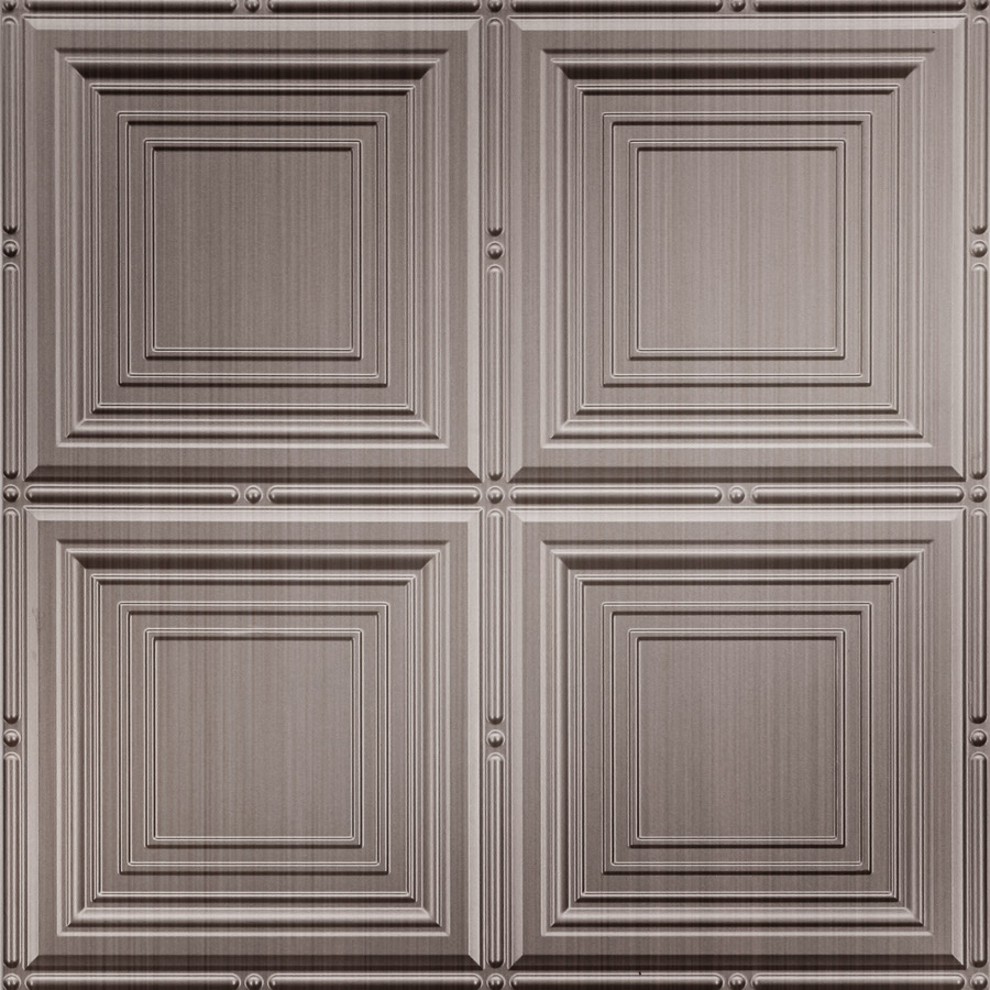 MirroFlex Ceiling Tiles Portrait Brushed Nickel