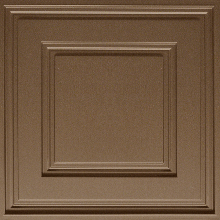 MirroFlex Ceiling Tiles Raised Panel Coffer Argent Bronze