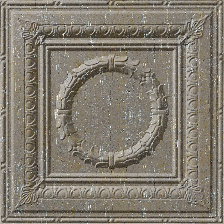 MirroFlex Ceiling Tiles Rosette Vintage Metal