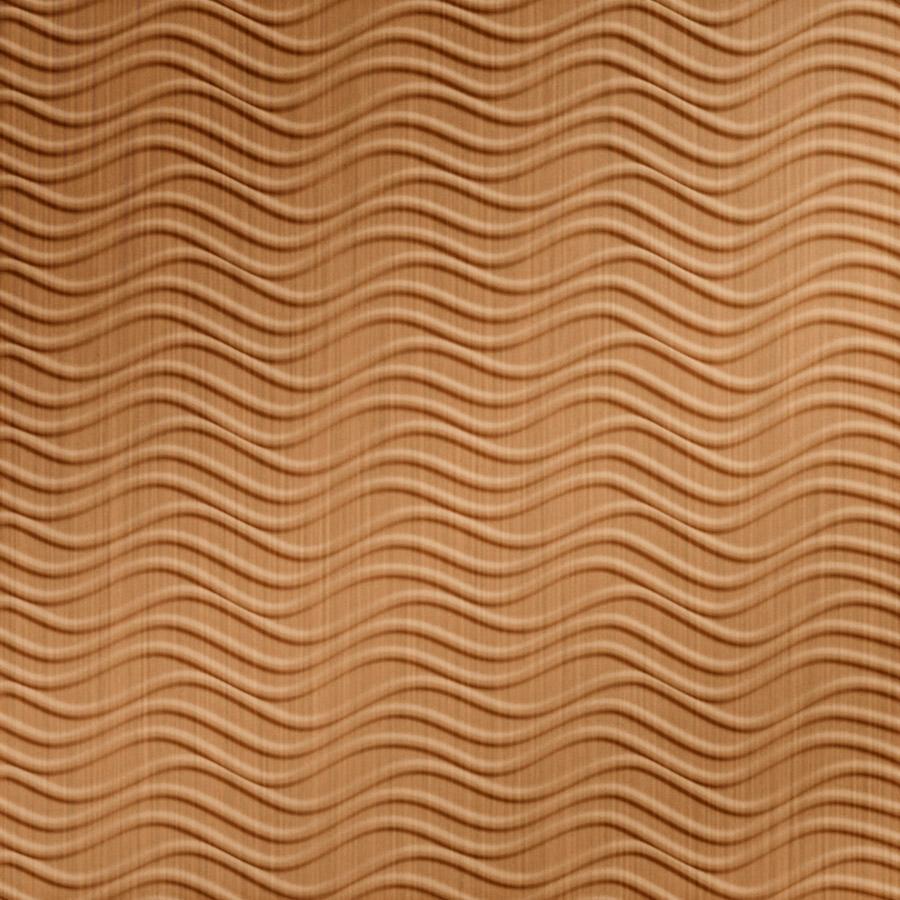 MirroFlex Wall Panels Wavation Abstract Copper