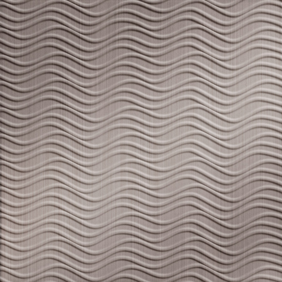 MirroFlex Ceiling Tiles WavBlockHauson Brushed Nickel