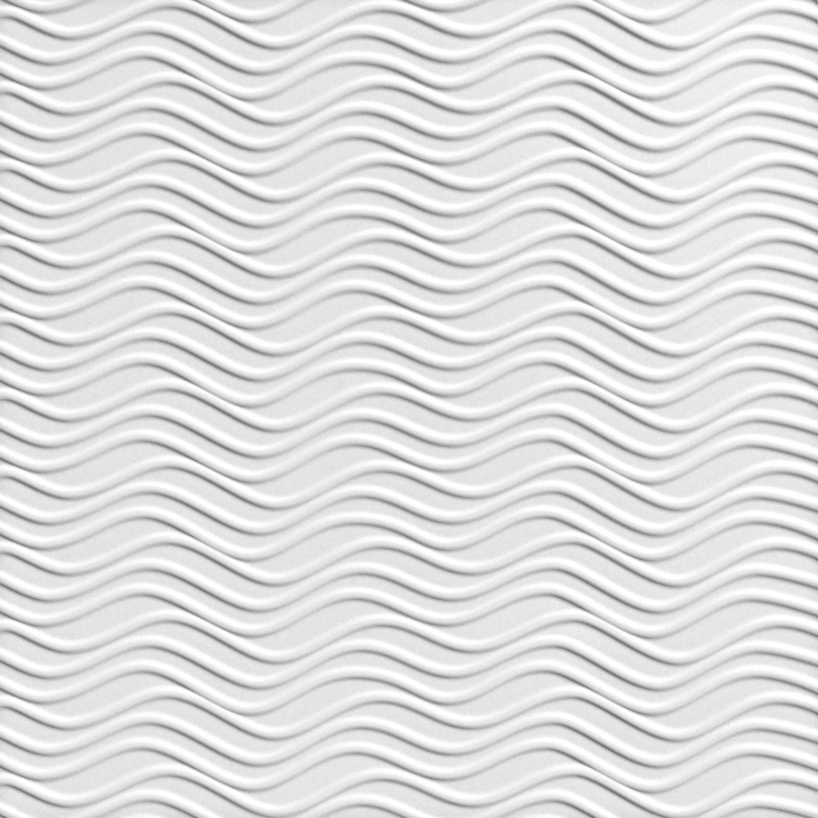MirroFlex Ceiling Tiles WavBlockHauson Matte White