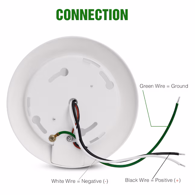 Ceiling Light 1 -Light 5.8-in White Integrated LED Flush Mount Light with Motion Sensor