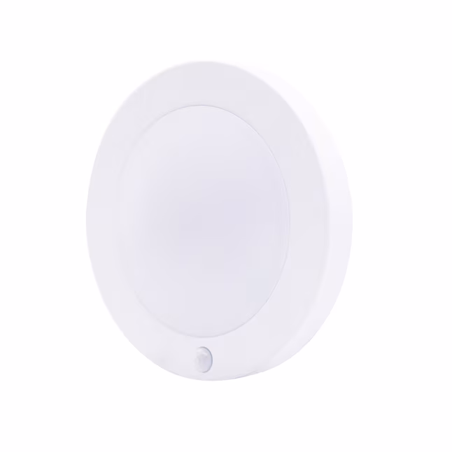 Ceiling Light 1 -Light 6.18-in White Integrated LED Flush Mount Light with Motion Sensor