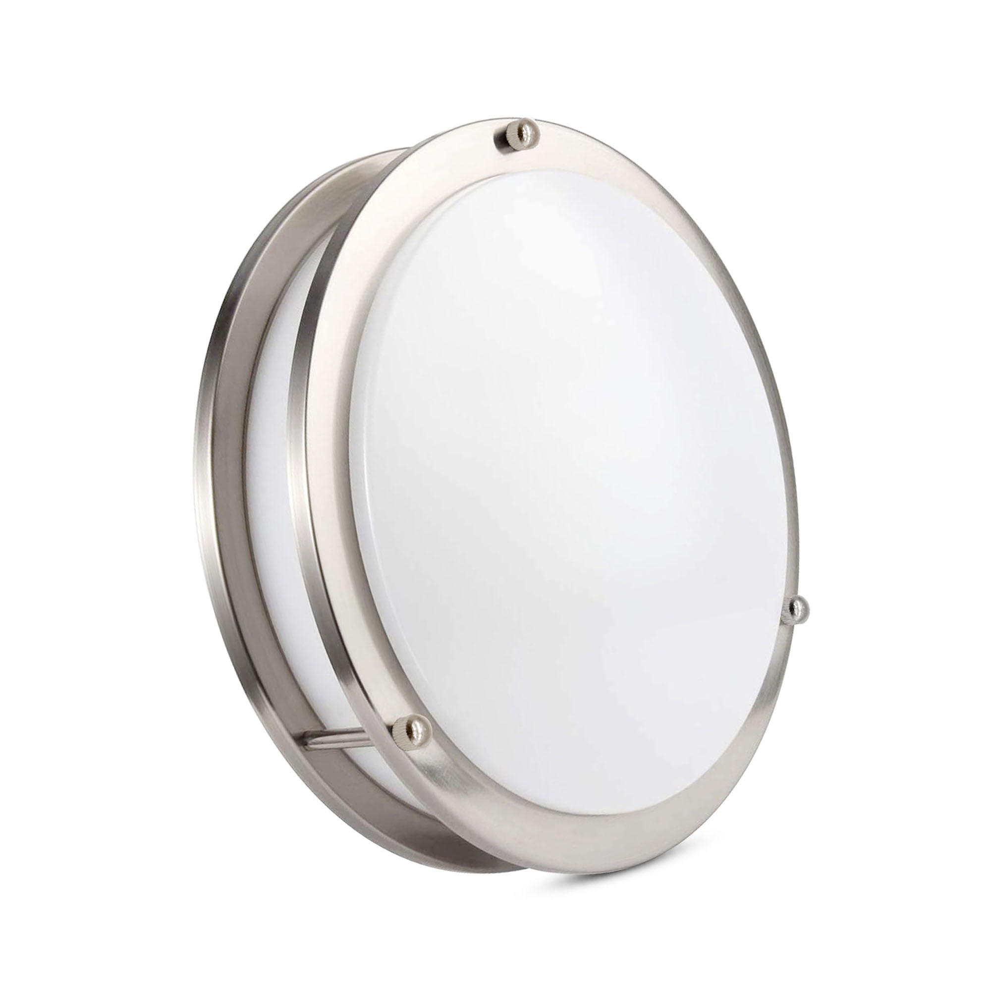 Ceiling Lights 1 -Light 10-in Brushed Nickel Integrated LED Flush Mount Light
