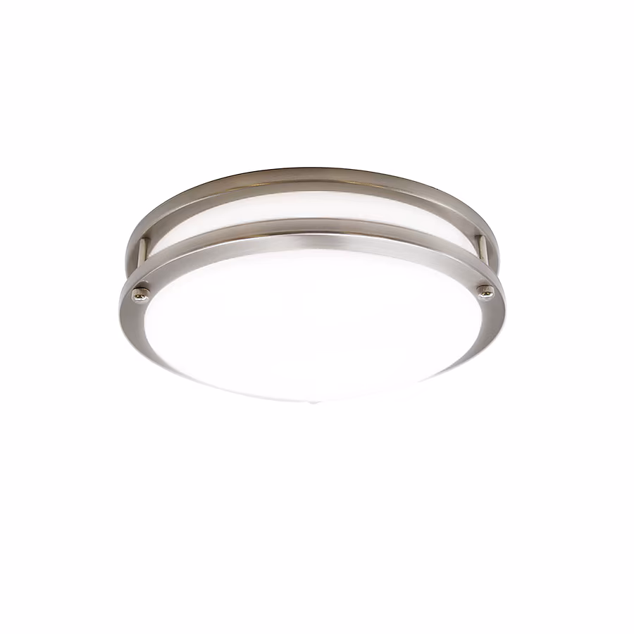 Ceiling Lights 1 -Light 10-in Brushed Nickel Integrated LED Flush Mount Light