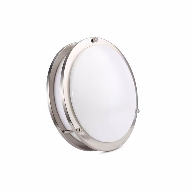 Ceiling Mount 1 -Light 12-in Brushed Nickel Integrated LED Flush Mount Light