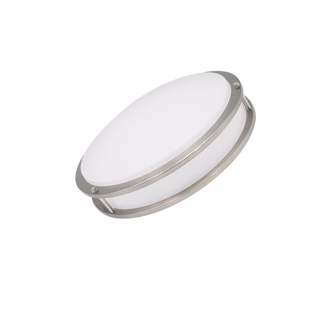 Ceiling Mount 1 -Light 12-in Brushed Nickel Integrated LED Flush Mount Light