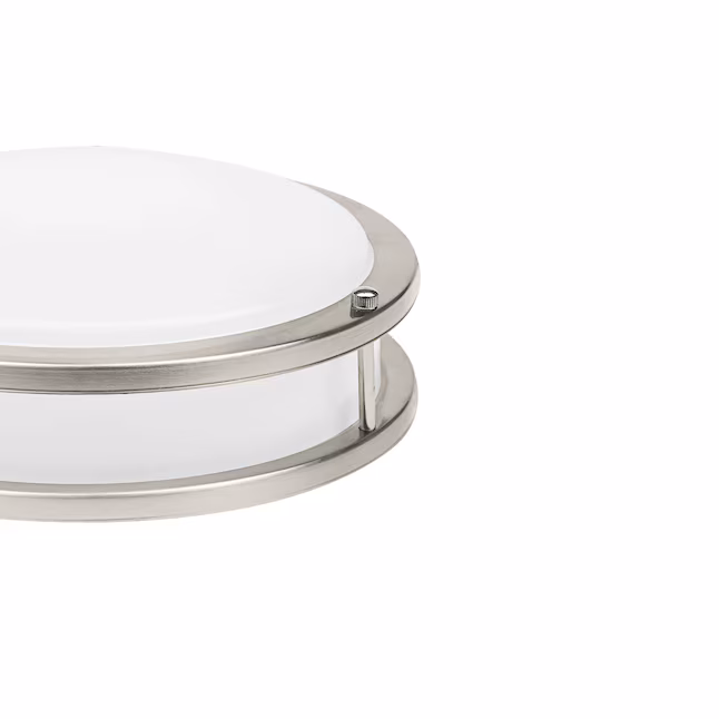 Ceiling Mount 1 -Light 12-in Brushed Nickel Integrated LED Flush Mount Light