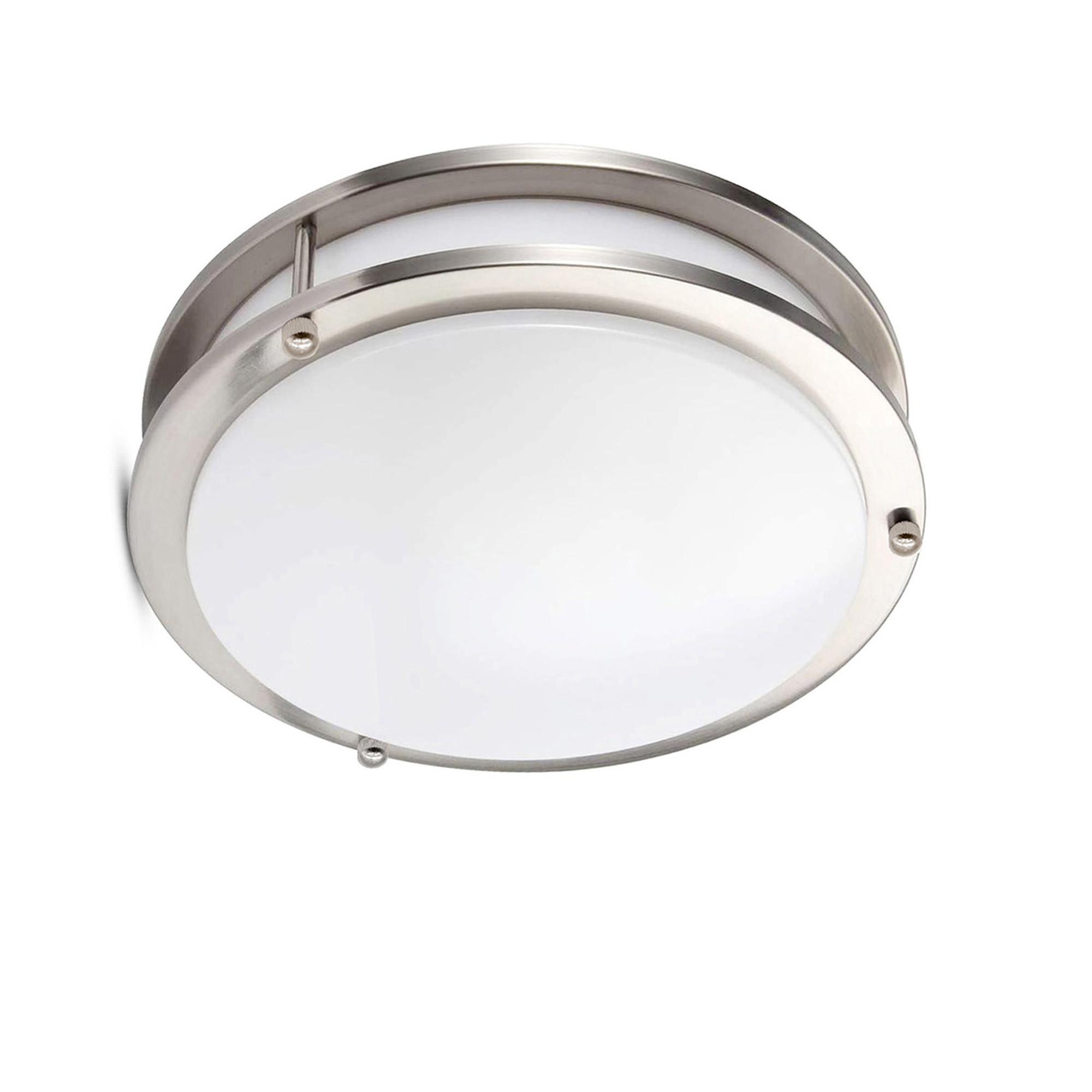 DR011424D-830BN - Flush Mount Light 1 -Light 14-in Brushed Nickel Integrated LED Flush Mount Light