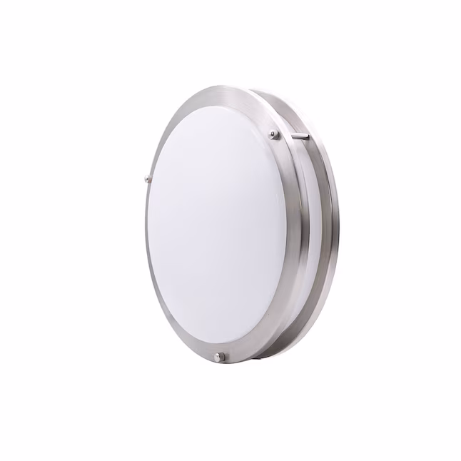 Ceiling Lamps 1 -Light 14-in Brushed Nickel Integrated LED Flush Mount Light