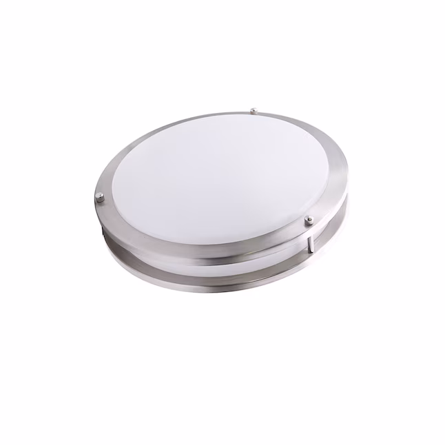 Ceiling Lamps 1 -Light 14-in Brushed Nickel Integrated LED Flush Mount Light