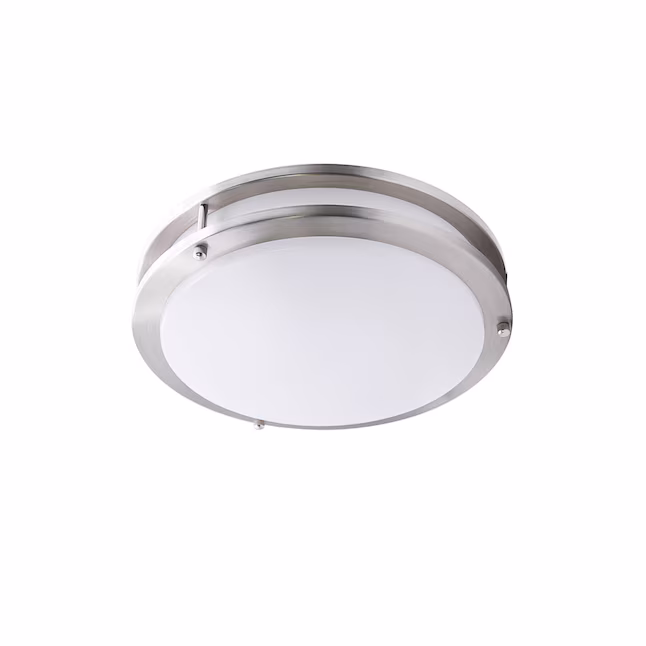 Ceiling Lamps 1 -Light 14-in Brushed Nickel Integrated LED Flush Mount Light