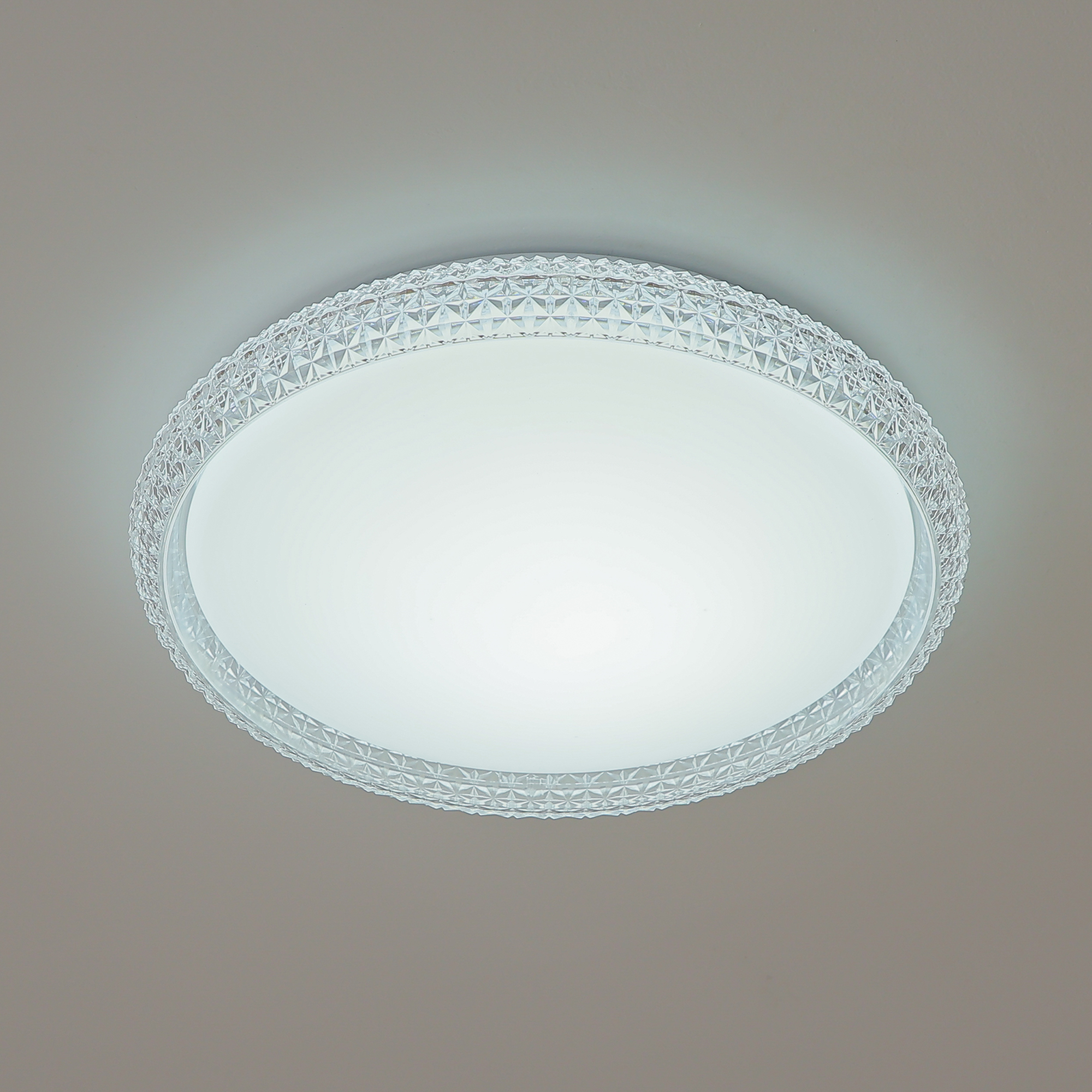 LED Flush Mount 1 -Light 16-in White Integrated LED Flush Mount Light