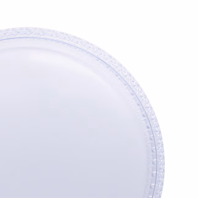 LED Flush Mount 1 -Light 16-in White Integrated LED Flush Mount Light