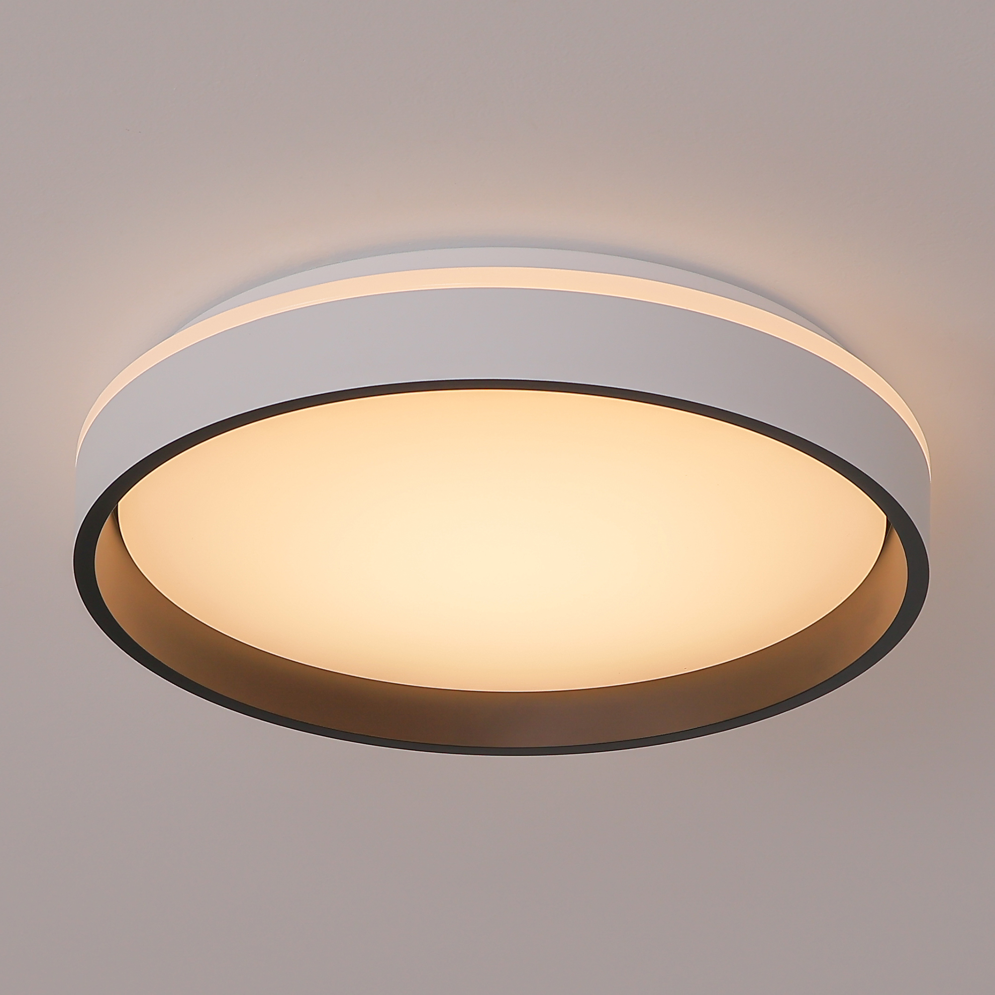 FM311524D-803BK - LED Flush Mount 1 -Light 15-in White Integrated LED Flush Mount Light