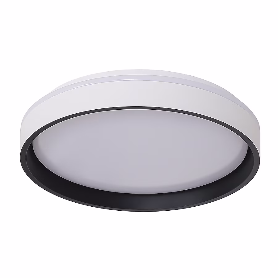 LED Flush Mount 1 -Light 15-in White Integrated LED Flush Mount Light