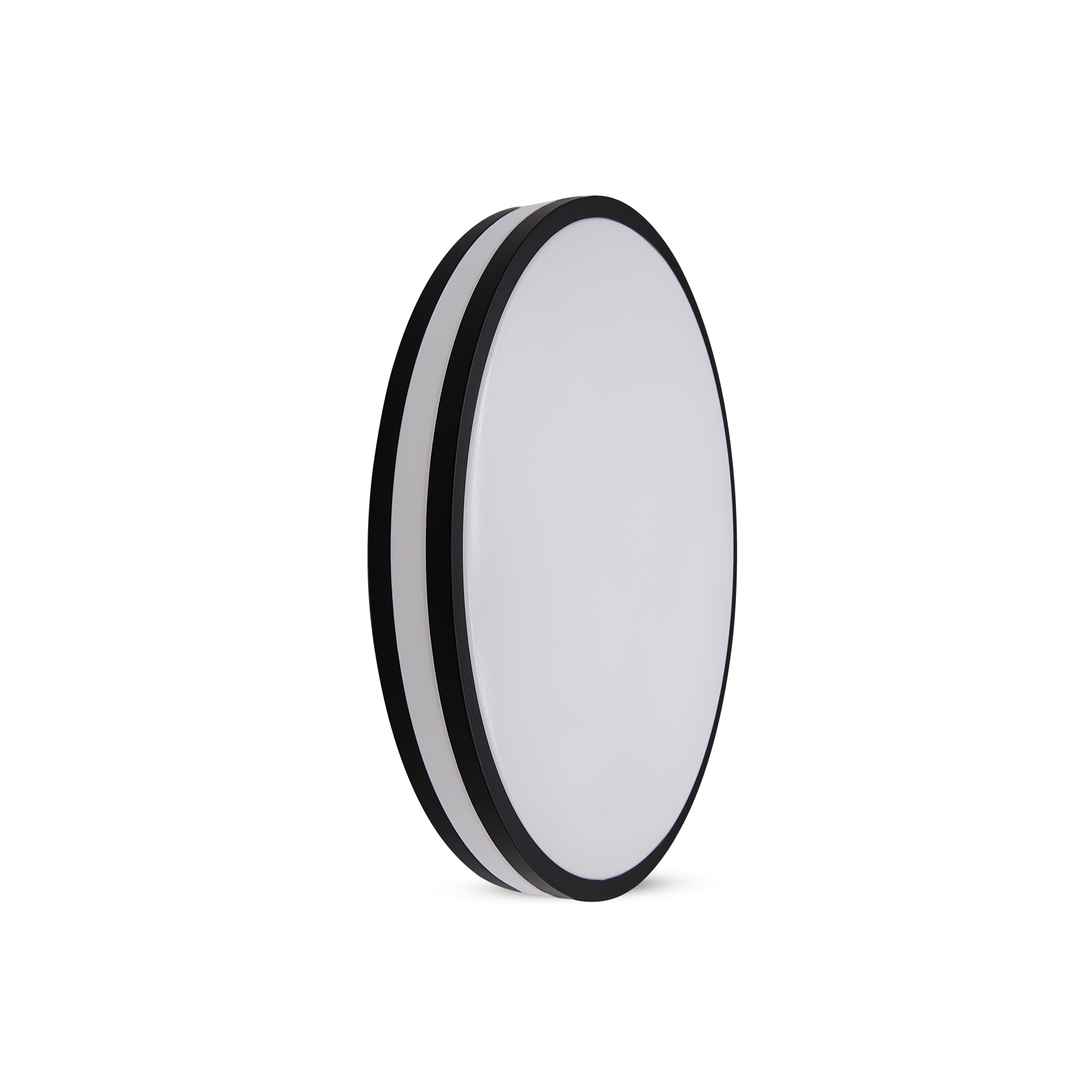 Ceiling Light 1 -Light 13.3-in Black Integrated LED Flush Mount Light with Motion Sensor