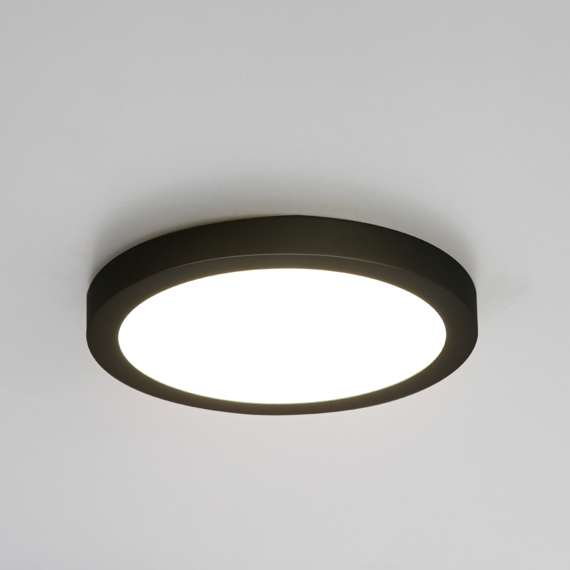 FM501015D-840BK - LED Ceiling Light 1 -Light 9.5-in Matte Black Integrated LED Flush Mount Light