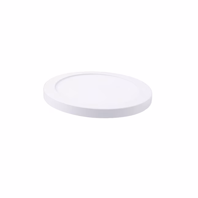 LED Flush Mount 1 -Light 9-in White Integrated LED Flush Mount Light