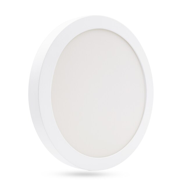 LED Flush Mount 1 -Light 9-in White Integrated LED Flush Mount Light