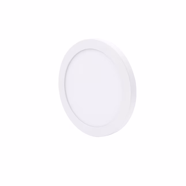 LED Flush Mount 1 -Light 9-in White Integrated LED Flush Mount Light