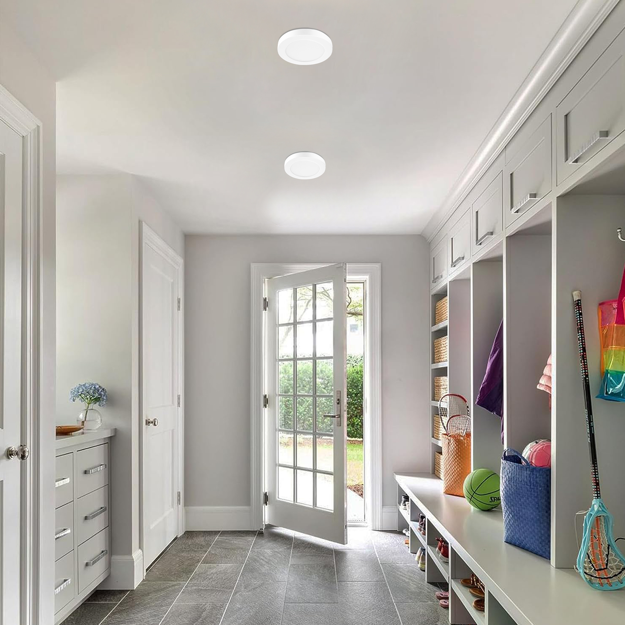 SFM050509D-803WH - Flush Mount Light 1 -Light 5.25-in White Integrated LED Flush Mount Light