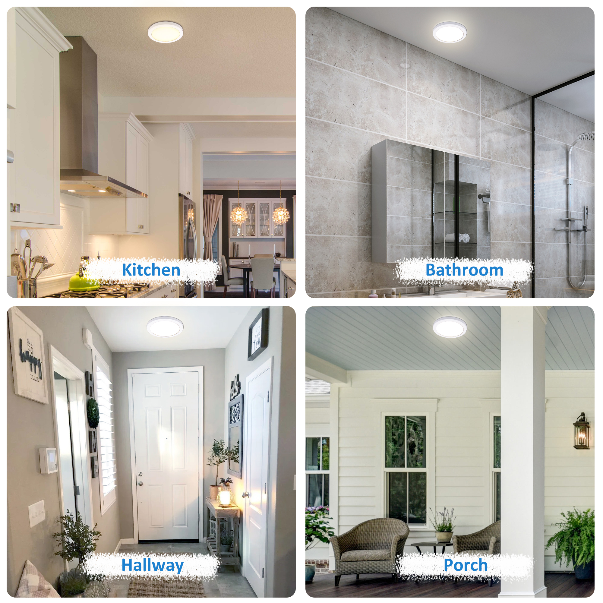 SFM050509D-803WH - Flush Mount Light 1 -Light 5.25-in White Integrated LED Flush Mount Light