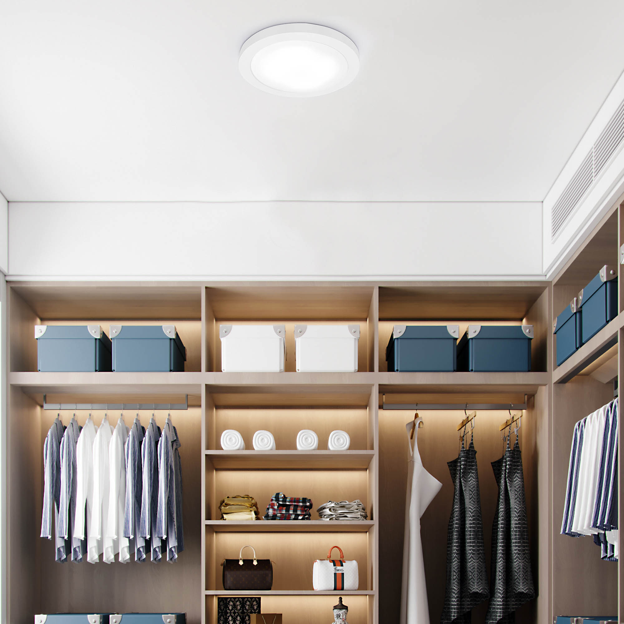 SFM050715D-803WH - Flush Mount Light 1 -Light 7.5-in White Integrated LED Flush Mount Light