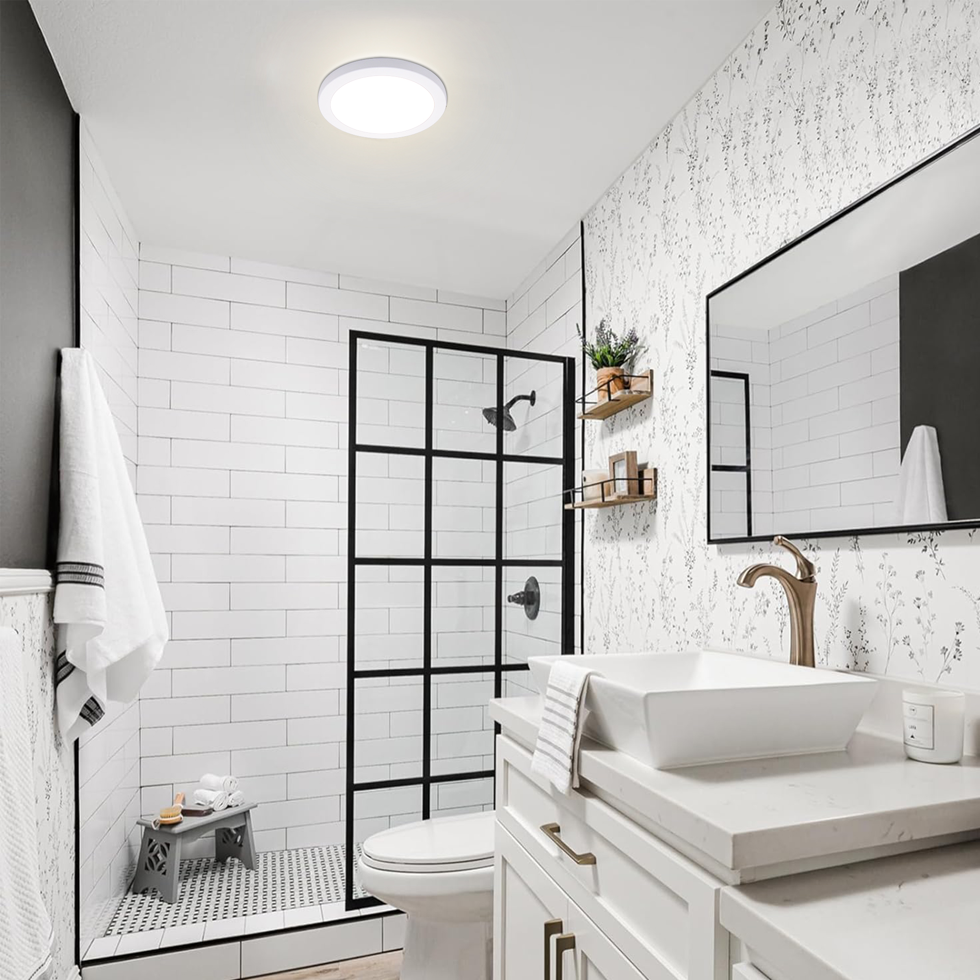 SFM050715D-803WH - Flush Mount Light 1 -Light 7.5-in White Integrated LED Flush Mount Light