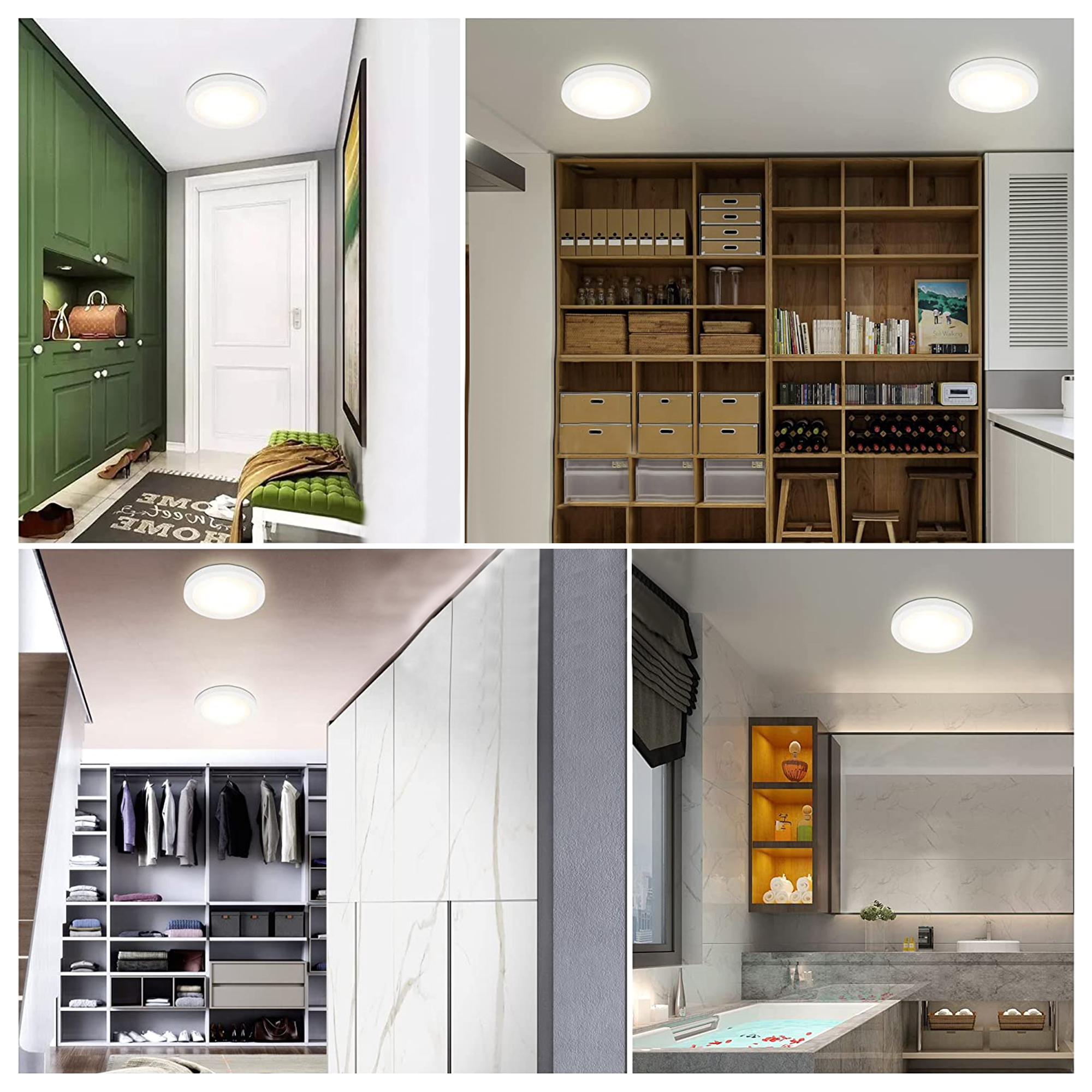 SFM050715D-803WH - Flush Mount Light 1 -Light 7.5-in White Integrated LED Flush Mount Light