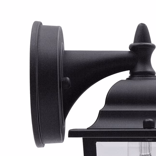 Wall Lantern 2 -Pack 2 -Light 8.4-in H Matte Black Hardwired Outdoor Wall Light